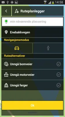 Navigasjon android App screenshot 4